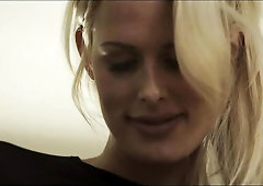 Good-looking busty mademoiselle Chelsey Lanette screwed in the chair