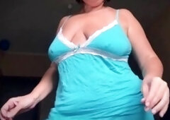 Milf Sweet Anal bounces those natural saggy fun bags