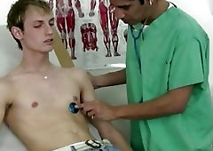 Skinny babe gets felt up during a doctor's appointment