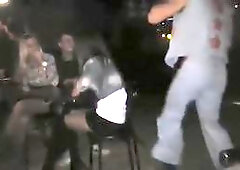 Strip club nude dance caught on tape