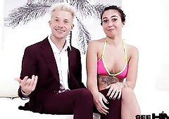 Kyle Stroker Gets His Feet Worshiped By Tiny Angel Mira Luv!