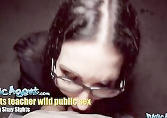 Public Agent Large titties mother I'd like to fuck teacher gives large jock deepthroat pov oral-sex