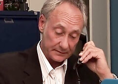 Ben Dover is the mature boss that loves to get his penis sucked on company time