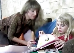 Lise enjoys getting sodomized by Sybille with a belt-on sextoy