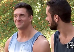 Hector and Joey enjoy surprisingly rough bareback anal