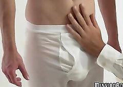 Young twink seduced and barebacked by handsome older dude