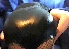 I cum: Fishnets, Shorts and Boots Edition