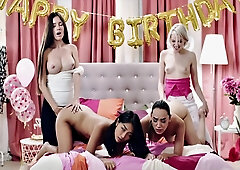 Real Life Futanari Orgy - Hot Shemale Fuck Teen Girls At Birthday Party And Cum In Her Pussy Trailer