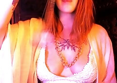 Hot Busty Webcam Babe Masturbate Solo