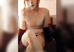 Hawt Ladyboy Striptease Solo Performance Hawt Short Costume Large Butt