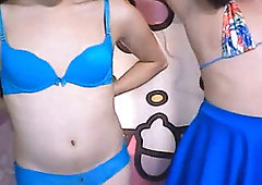 two japanese she-creature Babe Play Each