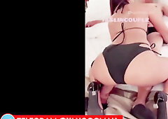 Hotwife Jaslin Kaur aka JaslinCouple blowing dick and fucking with client while husband records