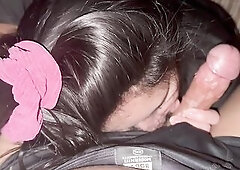 Pinasubo at pinalunok ang tamod!