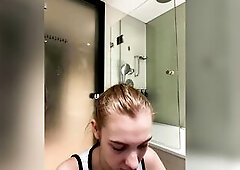 her butt shudders as fingers rage throughout thick wet flesh like fire
