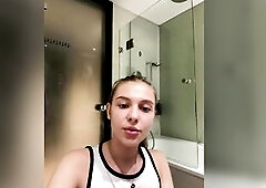 her butt shudders as fingers rage throughout thick wet flesh like fire