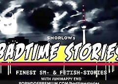 Bedtime stories bound slut upside down teased BDSM fetish porn