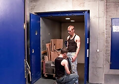 Appealing blokes find it more than exciting to make out in the back of the store