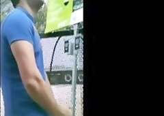 Public jacking off in home depot garden center