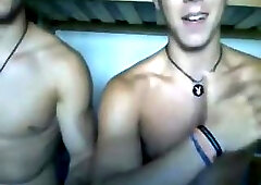 Couple cute Greek boys