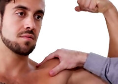 ManUpFilms - Isaac X in tandem with Dante Colle sucking cock