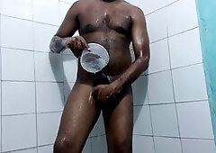 Young ass, african gay, big cock solo masturbation