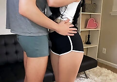 True amateurs - sweetie with glasses gets anal internal cumshot