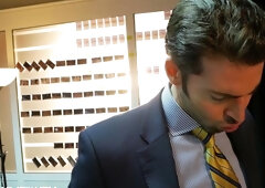 Uncut cock slides deep inside Gabriel