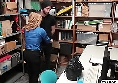 Hot LP Officer Krissy Lynn let some Shoplifter fucks her