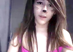 Amateur, crossdresser boy