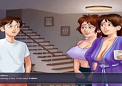 Hot anime girl moans during her naughty public adventures