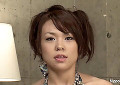 Busty Asian teen's blowbang