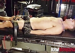 Gas-masked Jock Bound