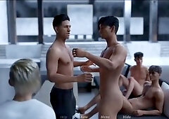 Sauna and Prison Training Scene