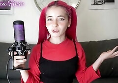 Sexually excited teen gets lewd watching amateur porn - Emma Fiore