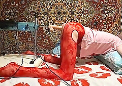 Sasha Earth sissy Crossdresser homemade amateur anal Fucking Machine