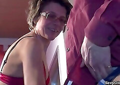 Old German couple Kathy and Martin on sex tape have oral and vaginal sex