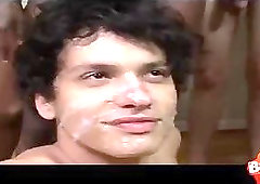 Interracial Bukkake Session