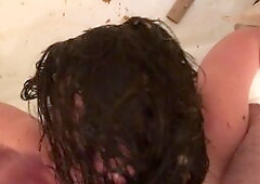 HOT Ex Gf SUB gettin messy AF PUKING ON DICK!