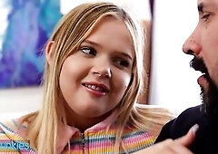 REALITYJUNKIES - Small Cutie Seduces Her Stepdad Into Taking Off Her Garments And Banging Her Hard