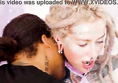 Hard Anal Fuck - BBC for Tattoo Slut - she takes it balls deep in her asshole - ATM