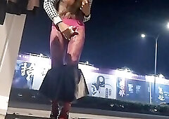 Busty curb cumshots part 6 Skirt off curb and play until cumshot (01:05)