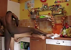 Gay Fucked By Ebony Plumbeer In The Kitchen - JessRoyanXxx