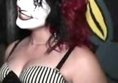 Clown statues attack a stranded traveler