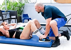 Sporty mademoiselle Ivy Secret is enjoying dick-riding so much