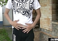 Jerking off, twink dick, homo