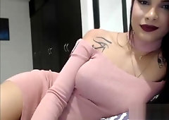 kinky large bazookas Ladyboy Teasing On cam