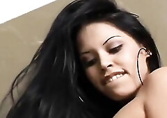 See Domino fingers her juicy cunt and sucks a moist schlong on now! - Latin Chick, Oral Pleasure, Unfathomable Mouth Porn Domino fingers her moist cun