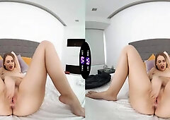 TmwVRNet.com - Solo wet wearing panties pussy fuck