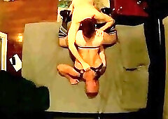 Ceiling View of A Fat Cock Trucker Banging TruckStop Slut