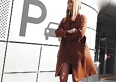 Brown Mini Dress & Heels - The Beauty of Crossdressing